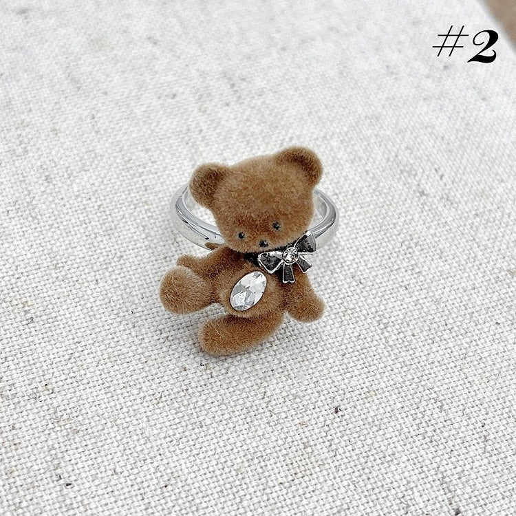 Light Coffee Teddy Necklace/Ring