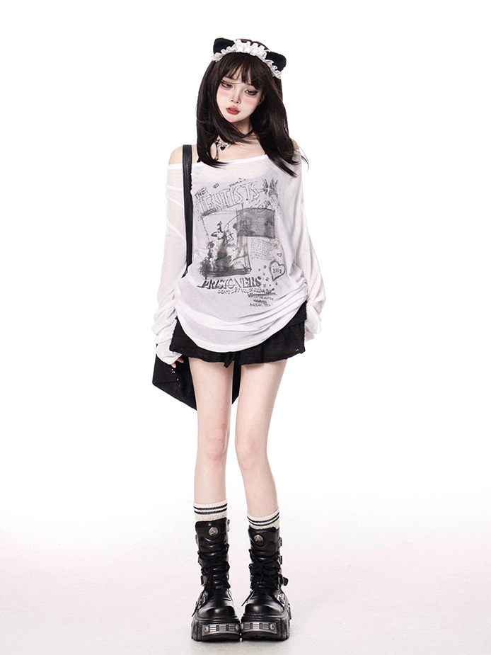 Black Drawstring Waist Mini Tiered Skirt