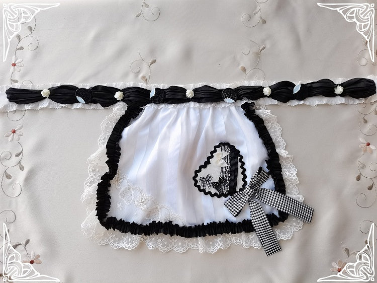 Belt Cream Lolita Waist Dessert Sweet Apron