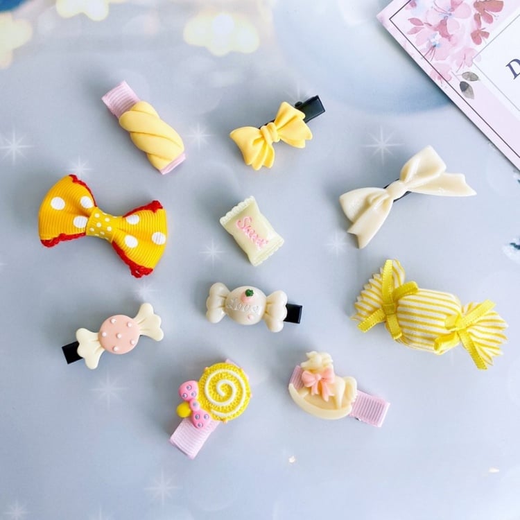 キャンディヘアクリップセット