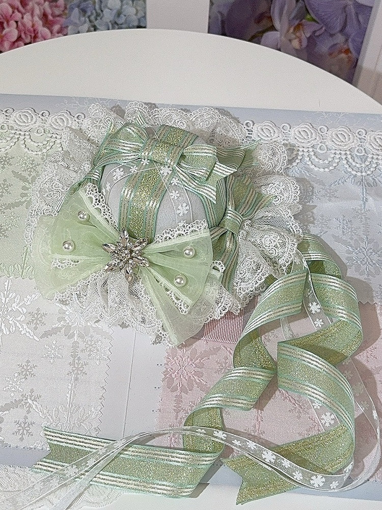 Decorated Details 5 Mini Hat Beaded Bowknot Options Color Rhinestone And Trim Lace