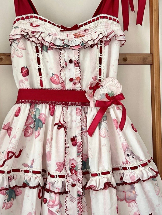 Strawberry Heart Shape Brooch