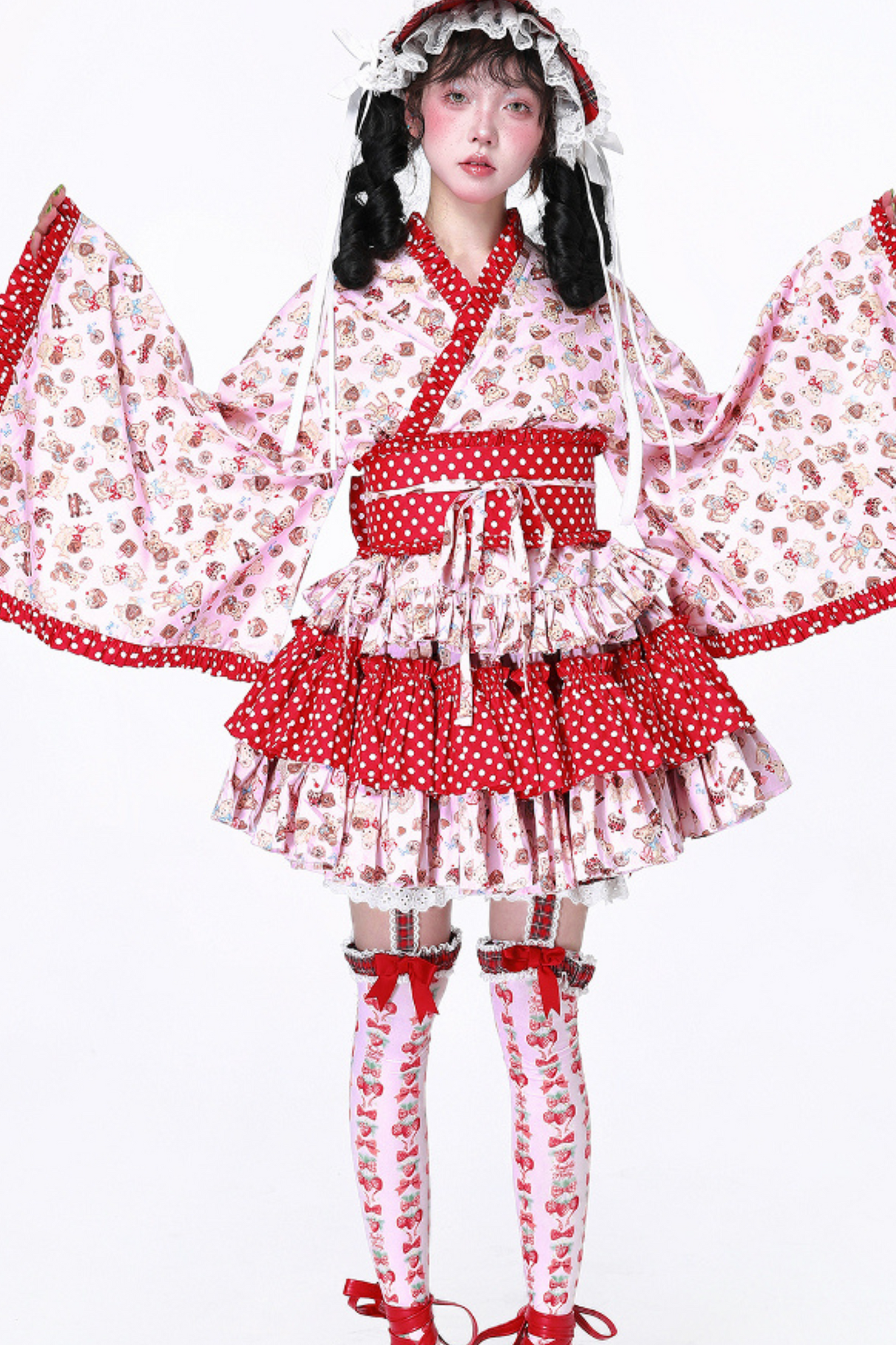 Retro Pop Kimono Lolita Tops