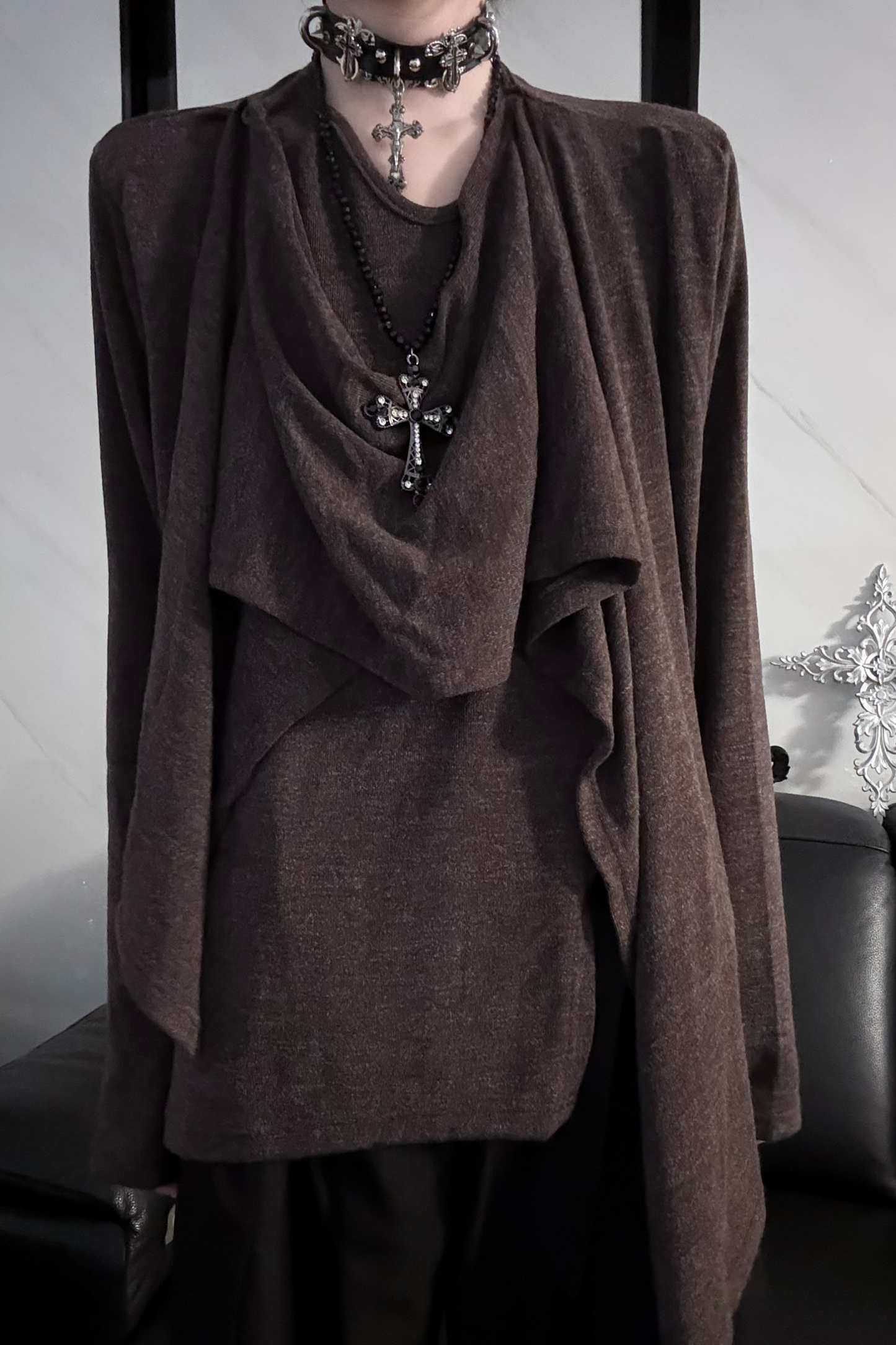 Sleeve Long Retro Deconstructed Top