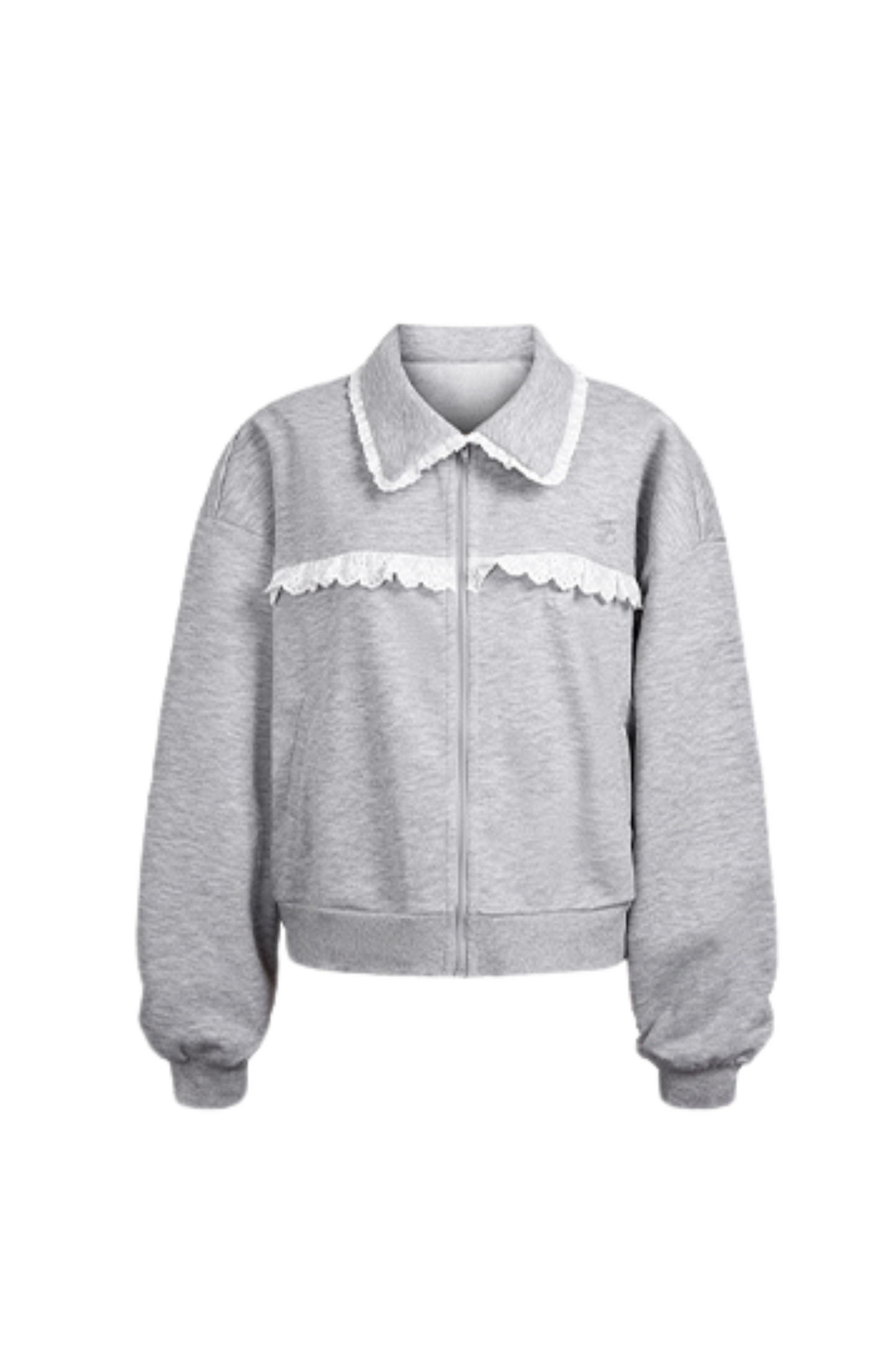 Sweatshirt Casual Girly Lace Setup