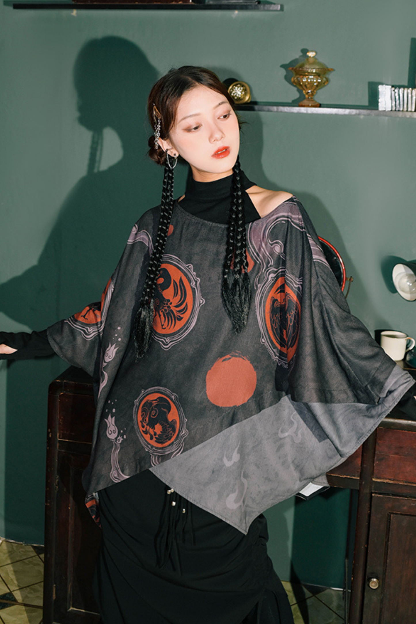 Style Mode Smock Top Cape Loose