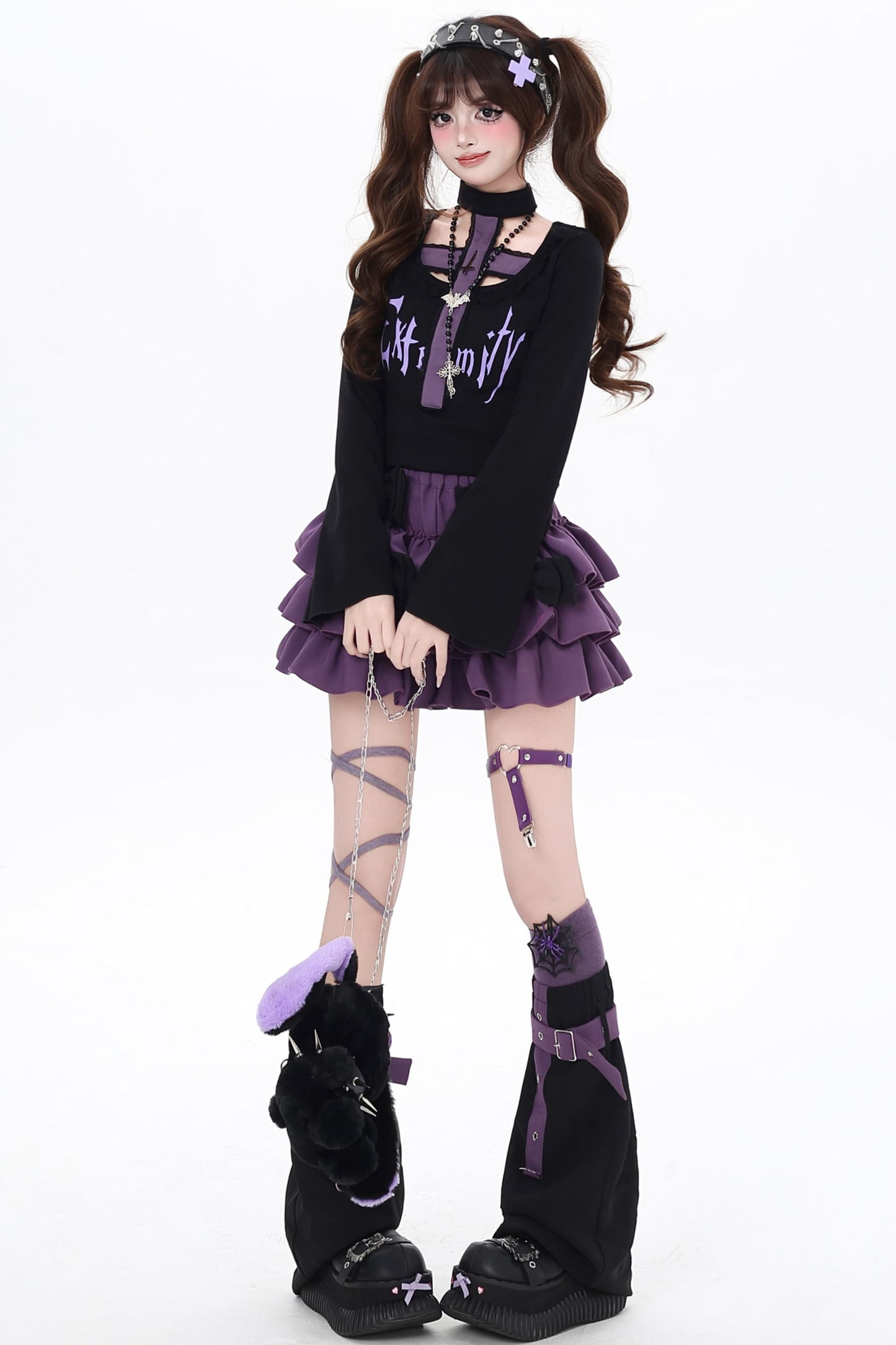 Asian Top Gothic Neck Halter