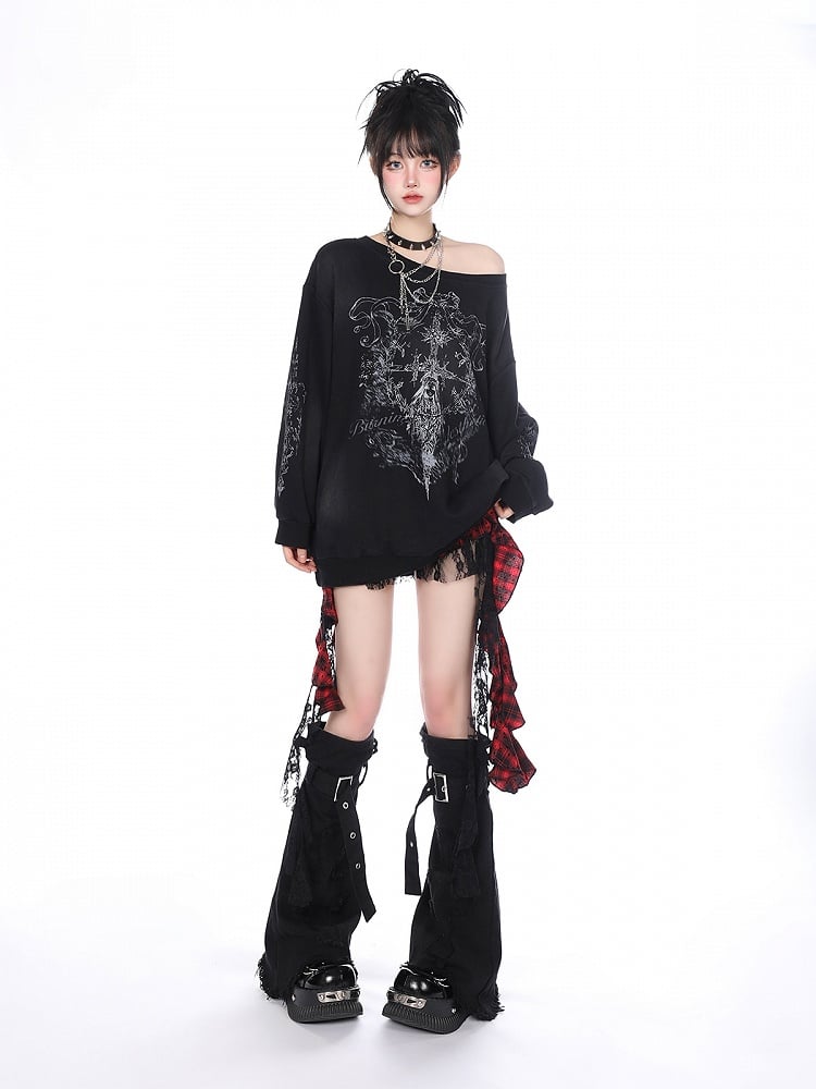 Asymmetrical Red Plaid Tiered Mini Skirt with Lace Overlay Y2K