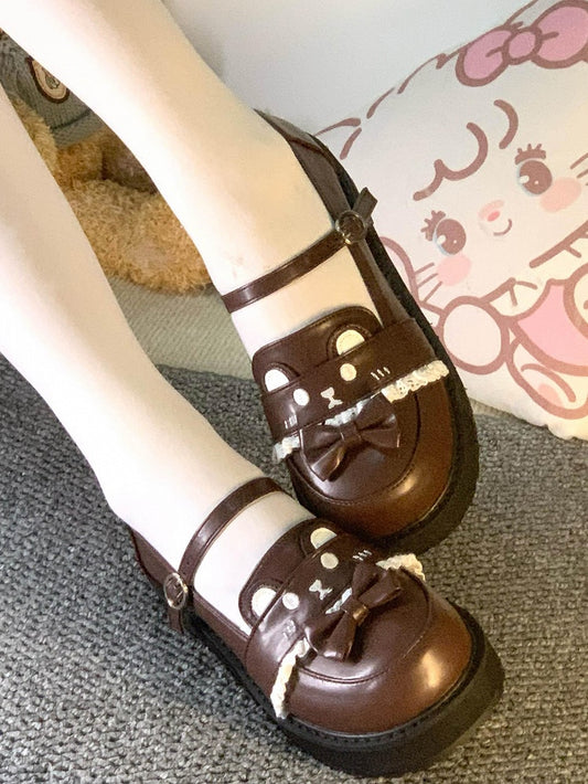 Bär Braun - Schuhe JK Dekor Kawaii Süße Mode