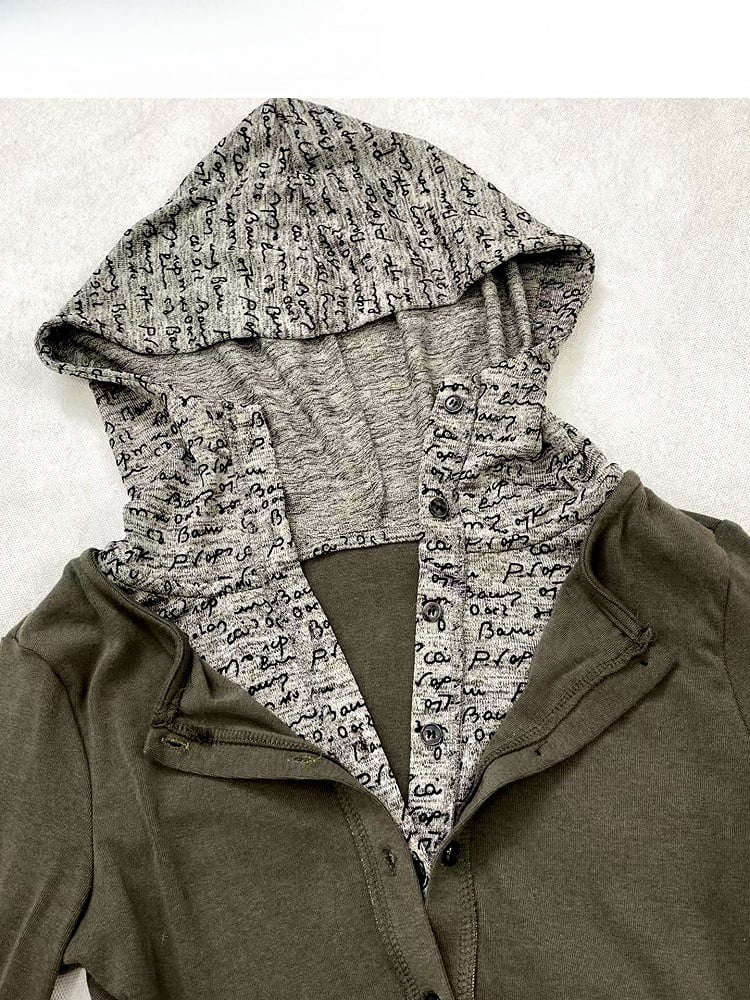 Punk Green Two-piece Top Hoodie Army Wasteland