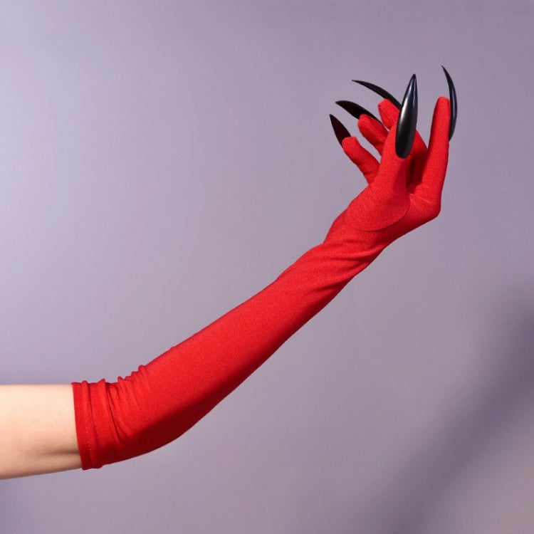 Rote Steampunk Gothic Handschuhe