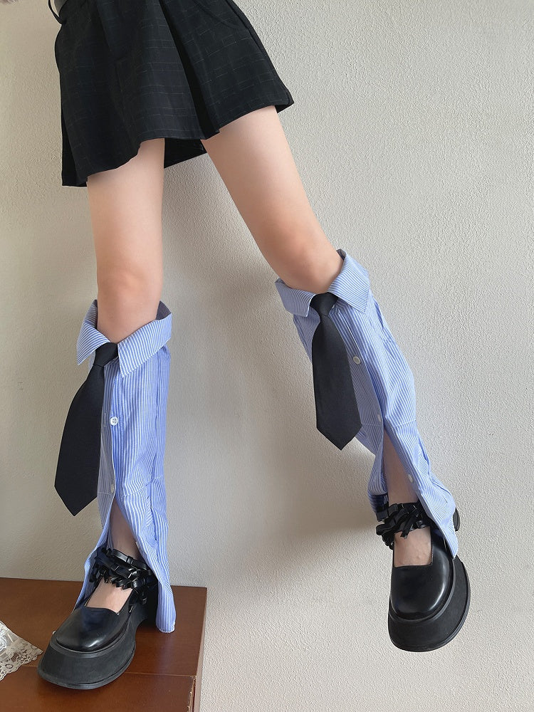 Design 4 Sleeves Options Leg Shirt-shaped Pattern Color Navy Striped