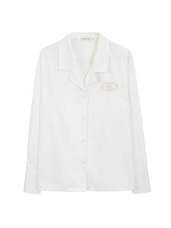 ユニフォームカラー グリーン/ピンク/ホワイト ノッチドシャツスタイル プレッピーJK