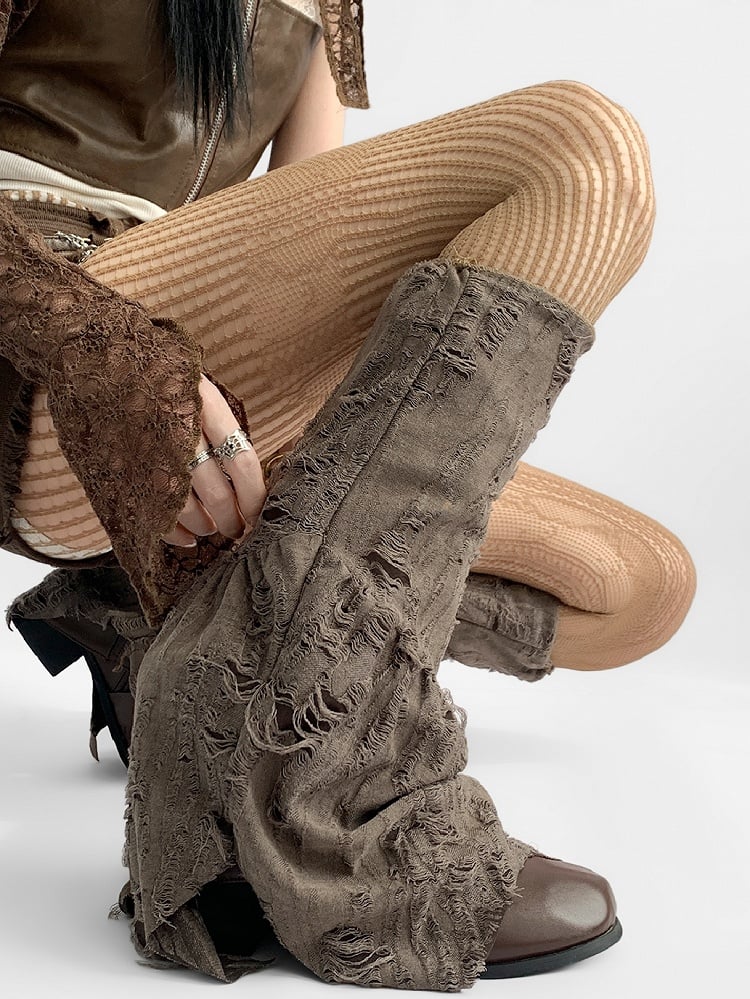 Wasteland Punk Brown Leg Warmers