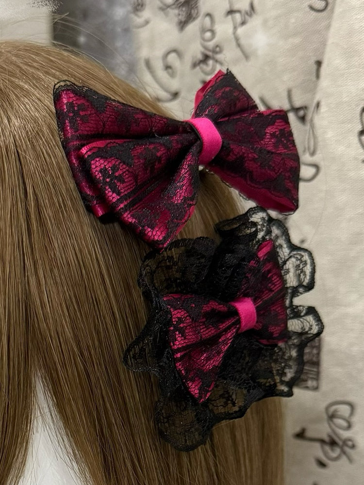 2 Options Bowknot BlackPink Hairclip