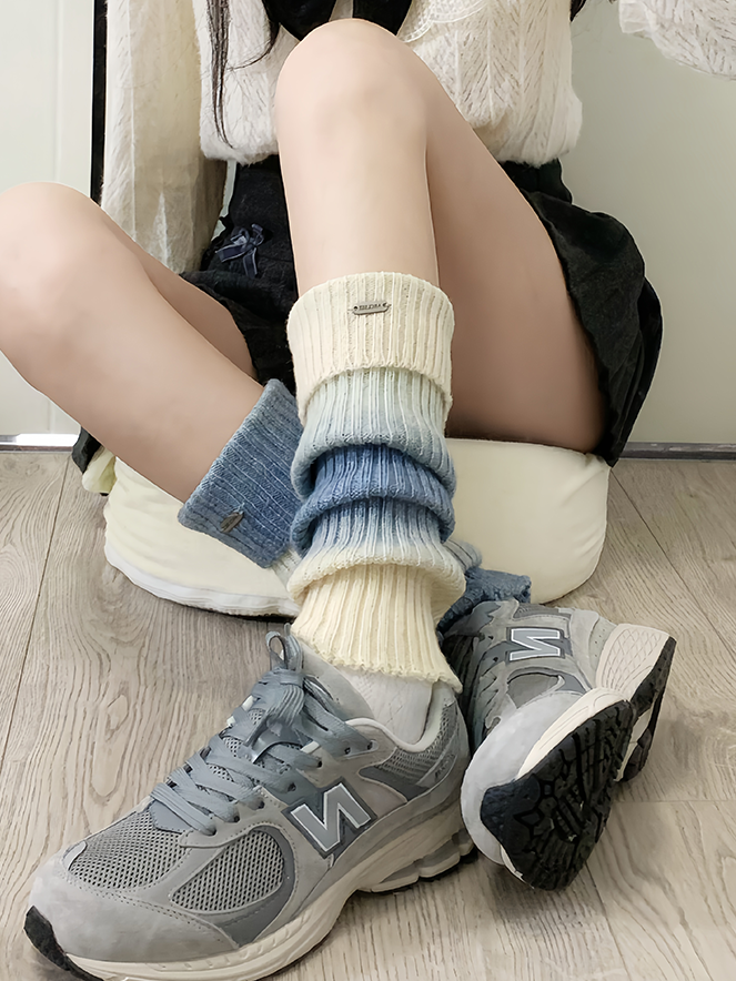 Coffee Y2K Knitted Leg Warmers