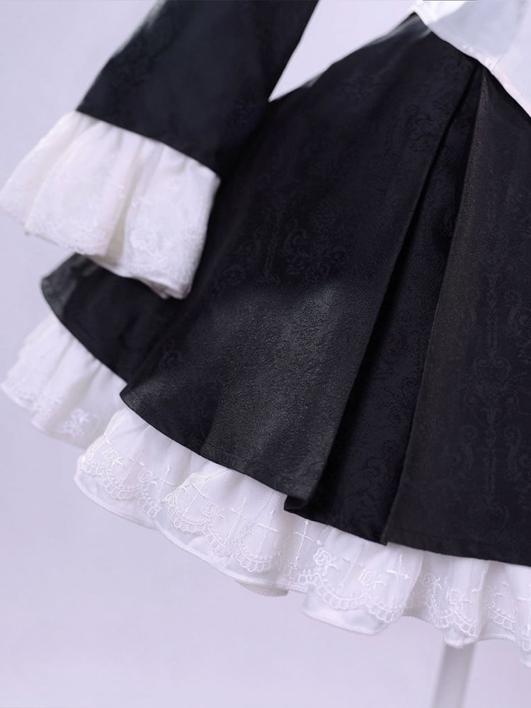 俺の妹がこんなに可愛いわけがない 白トップス+黒コート+スカート ロリータ風コスプレ衣装