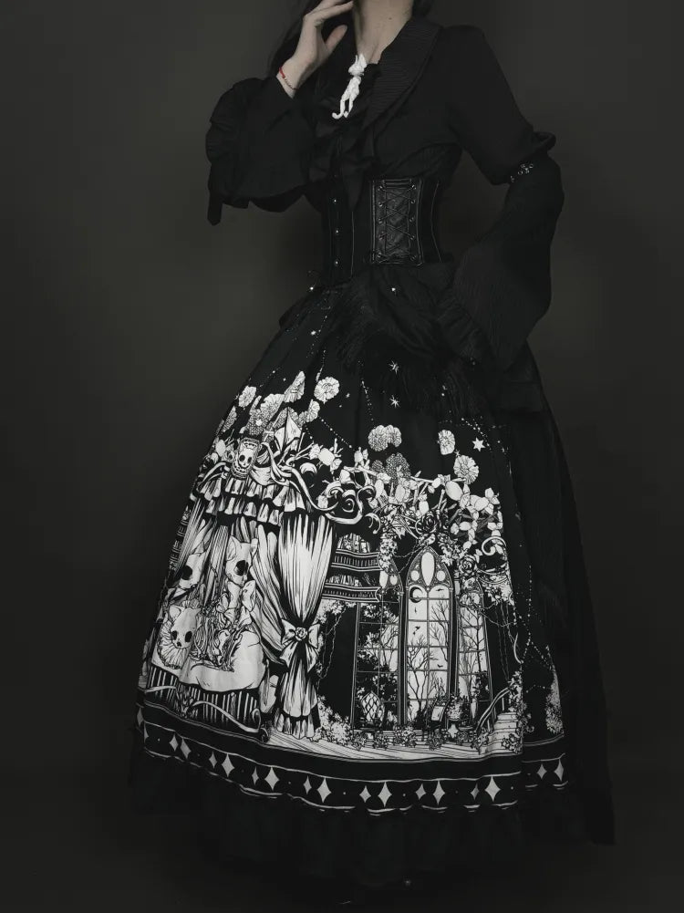 Corset Black Boned Belt PU Leather