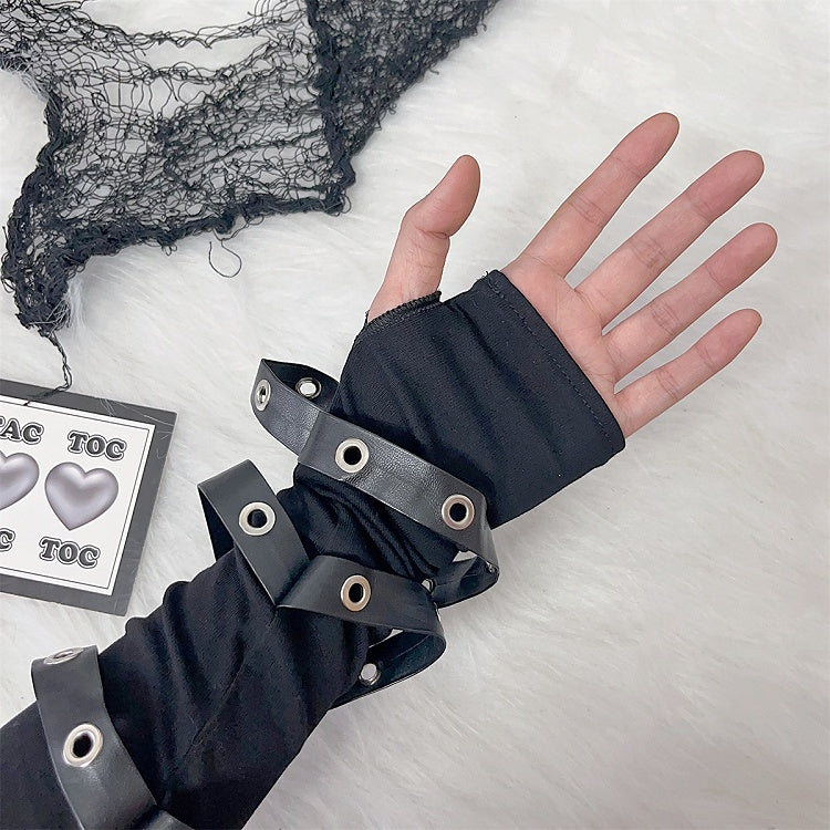 ブラックストラップグローブ PUデザイン パンク
