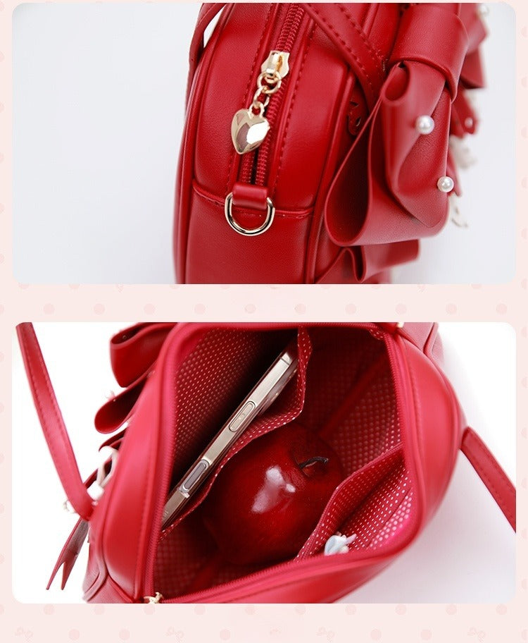Red Black Bag Hand Pink Blue /