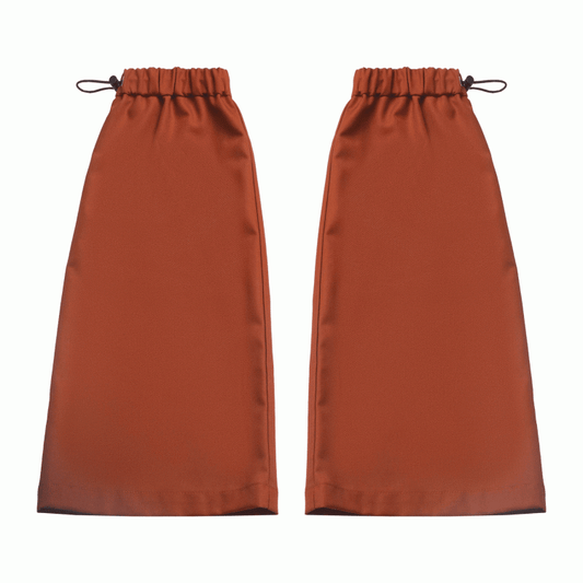 Orange Drawstring Cuffs Leg Warmers