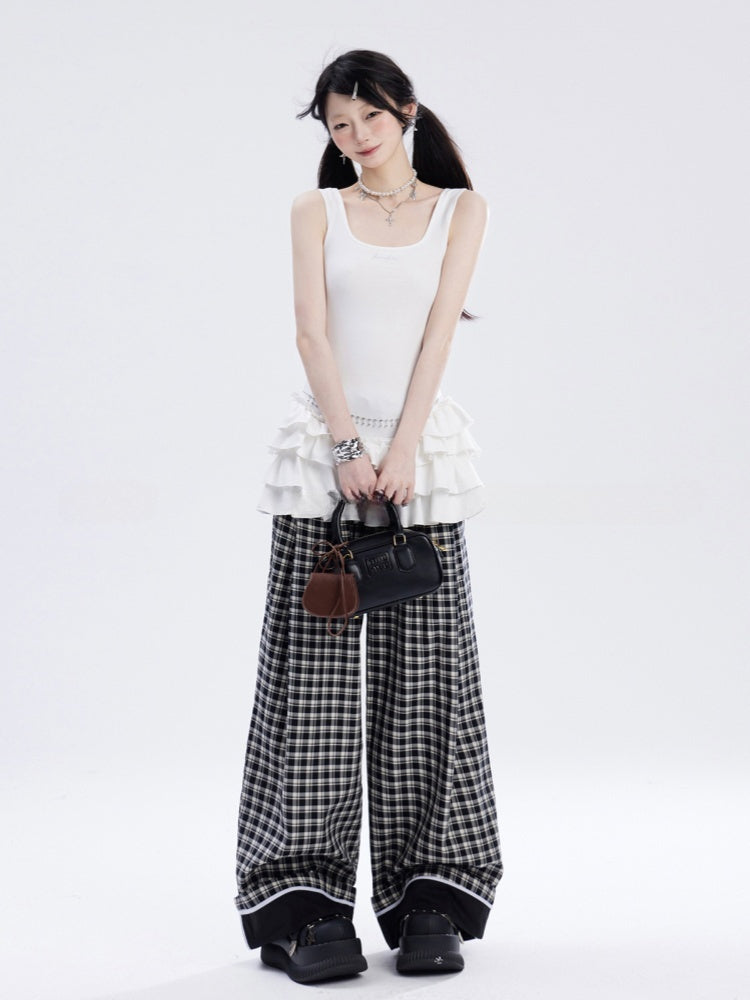 Mini Sleeveless Dress White Balletcore Basque Waist Tiered Skirt