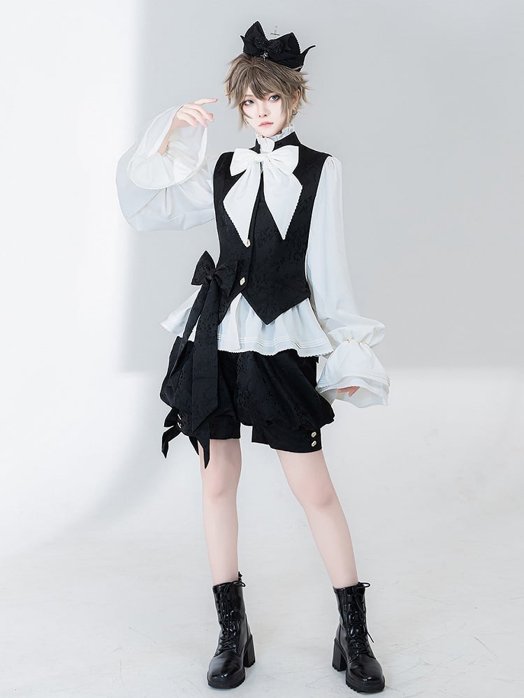 Fashion Shorts Ouji Jacquard Knickerbockers Black