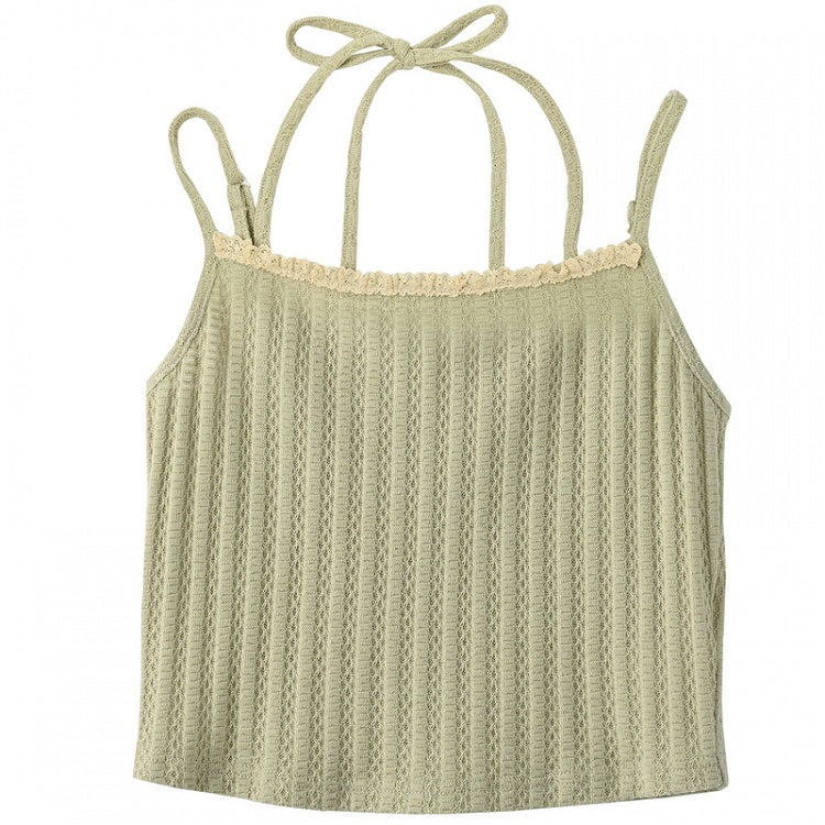Green Halter Neck Cami Top