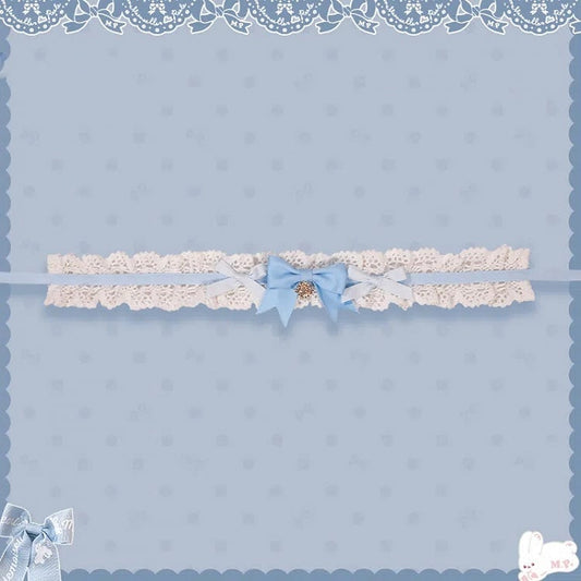 Pink Choker Brown Blue /