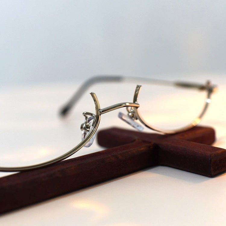 Silver Frame Cyberpunk Eyeglasses