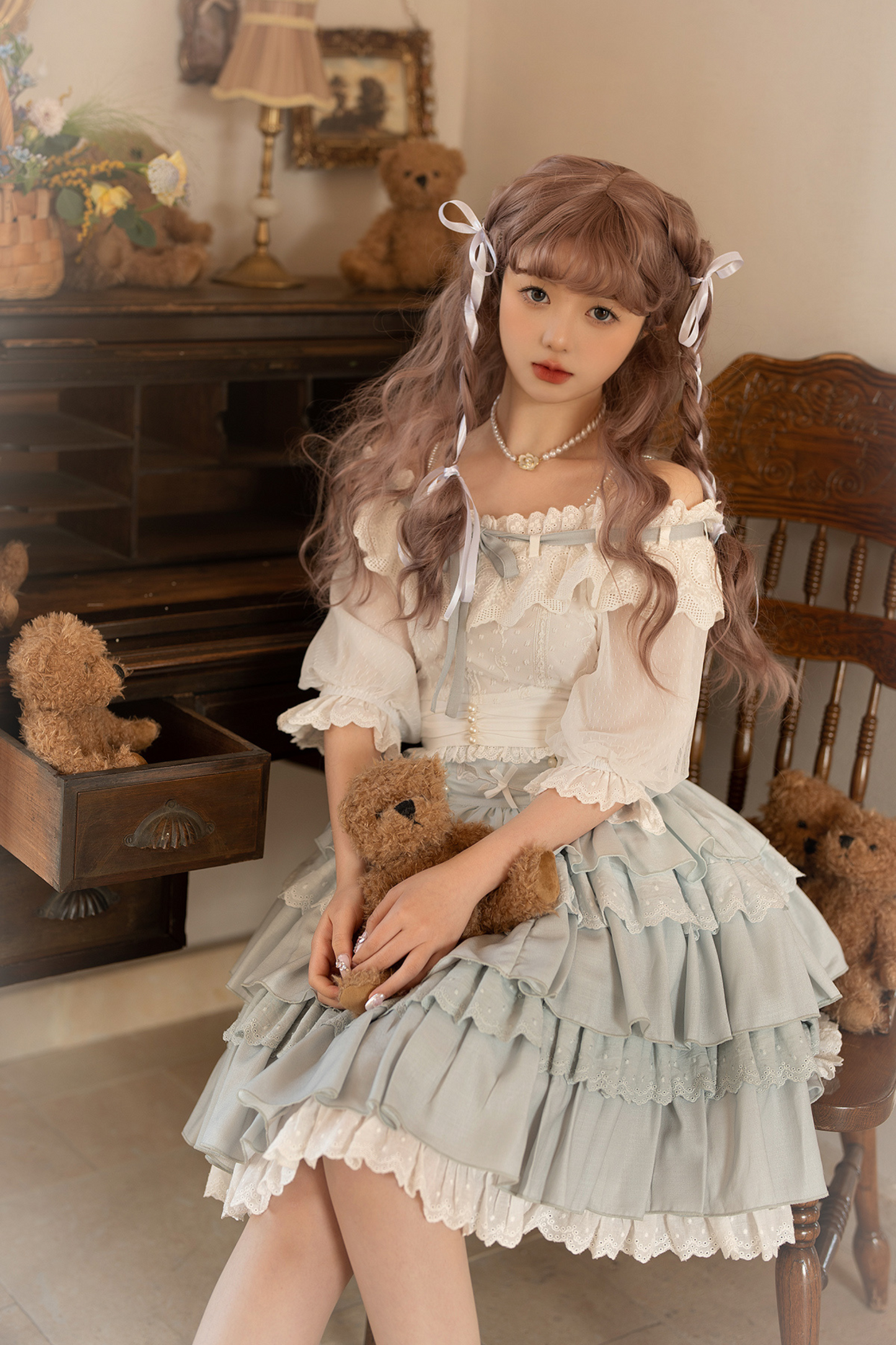 Skirt Top Sweet Cute Daily Doll + Lolita