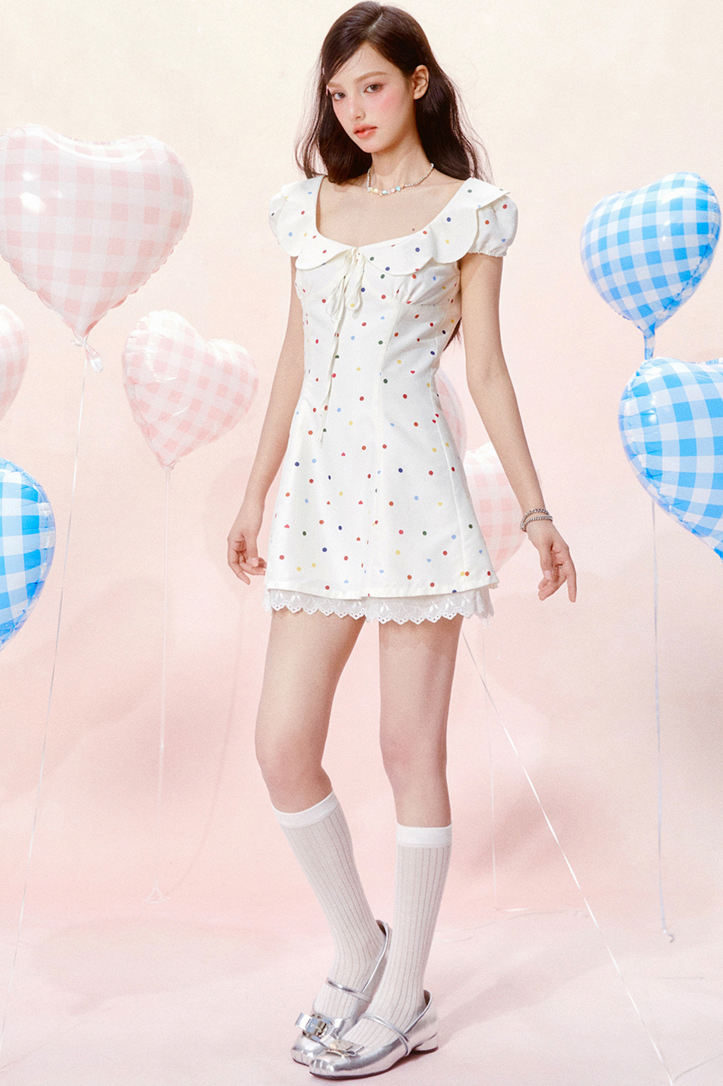Dress Jumping Dot Color