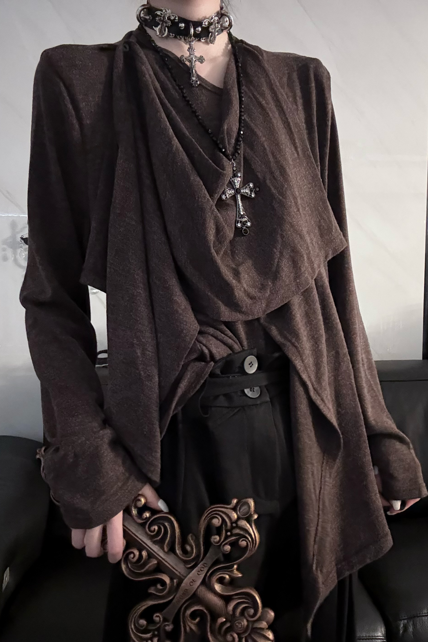 Sleeve Long Retro Deconstructed Top