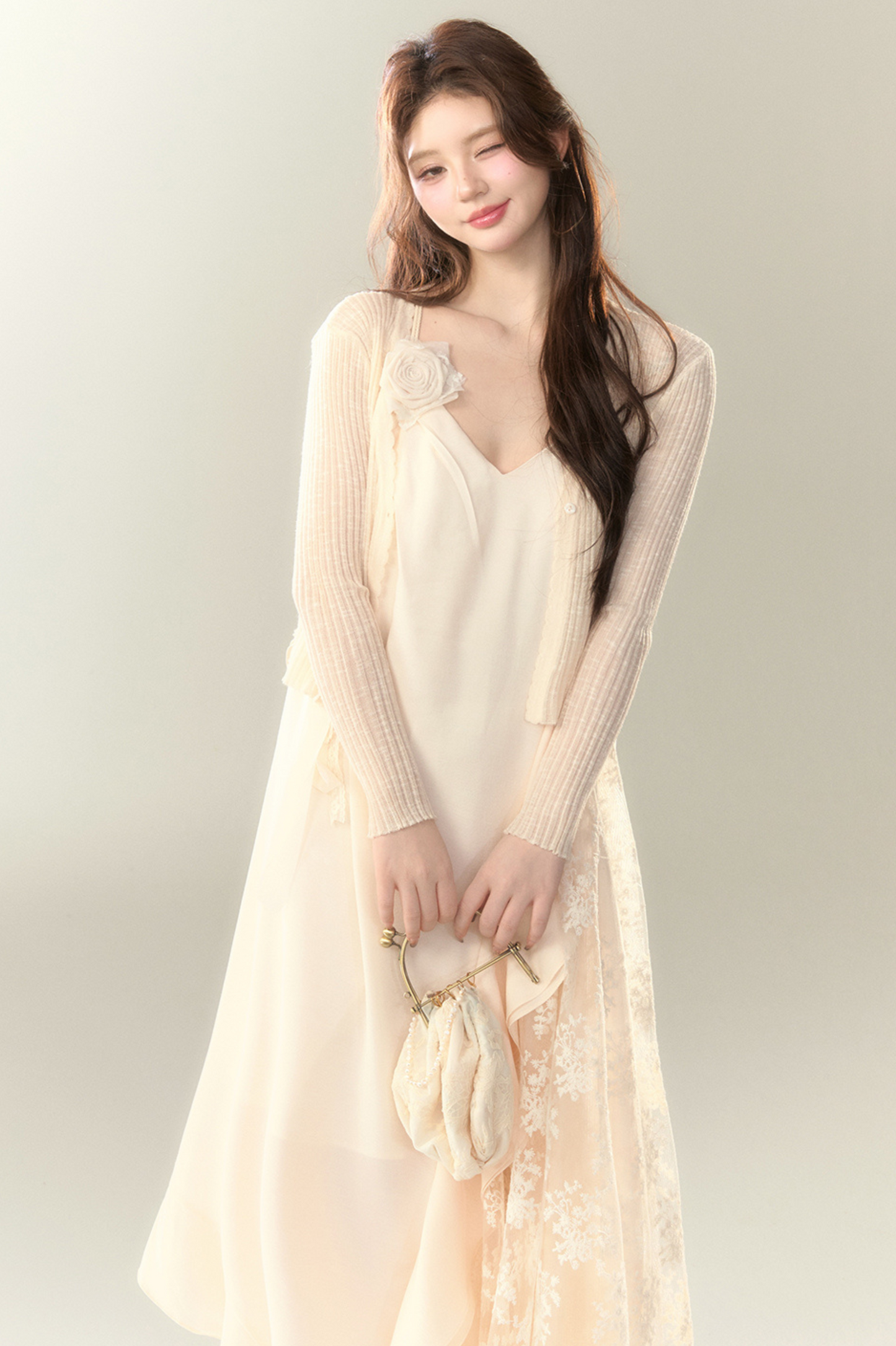 Ice Cardigan Silk Sheer