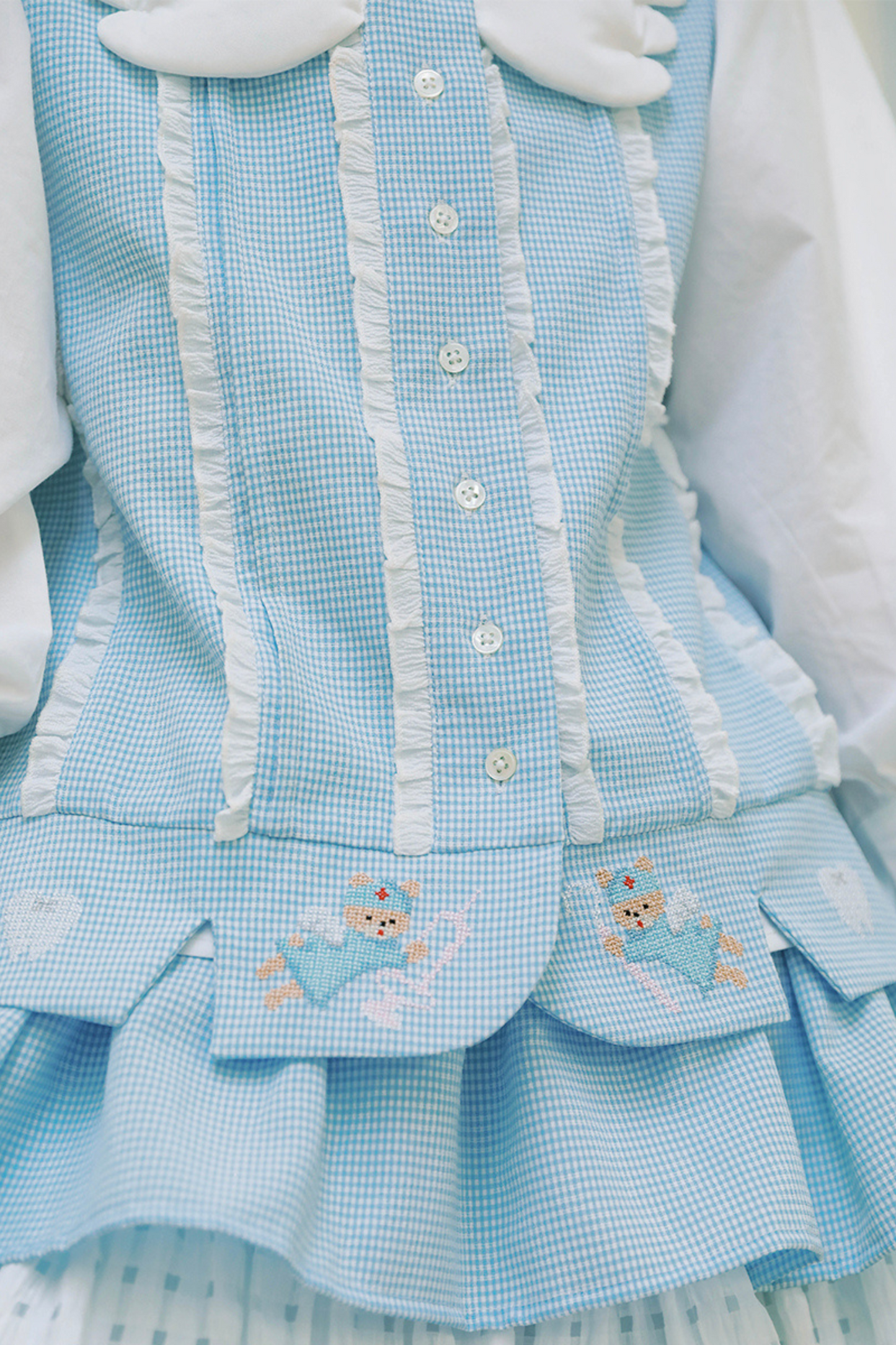Peach Blue Fairy Neighborhood👼 Island Vest Angel