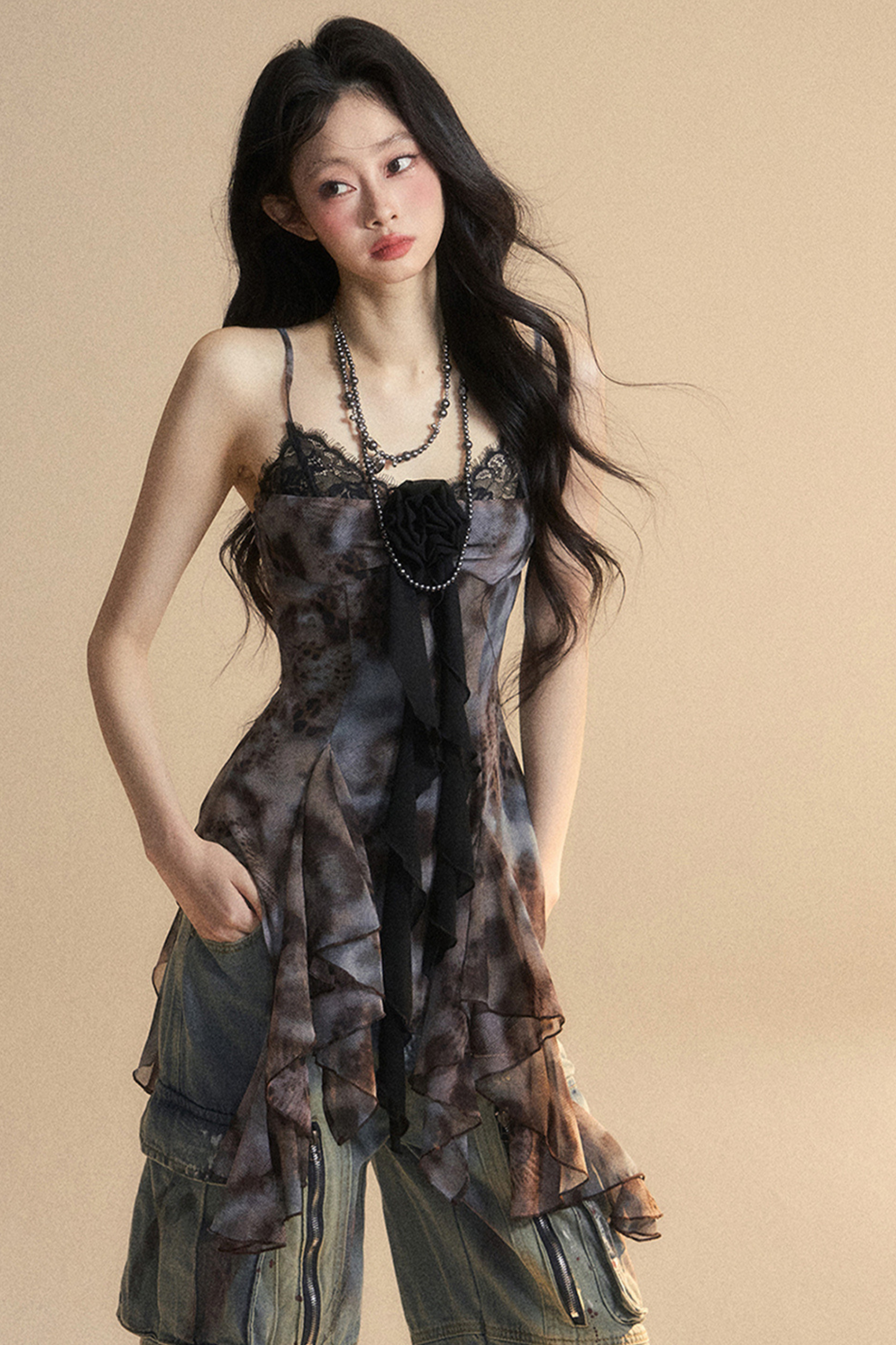 Lace Top Camisole Sheer