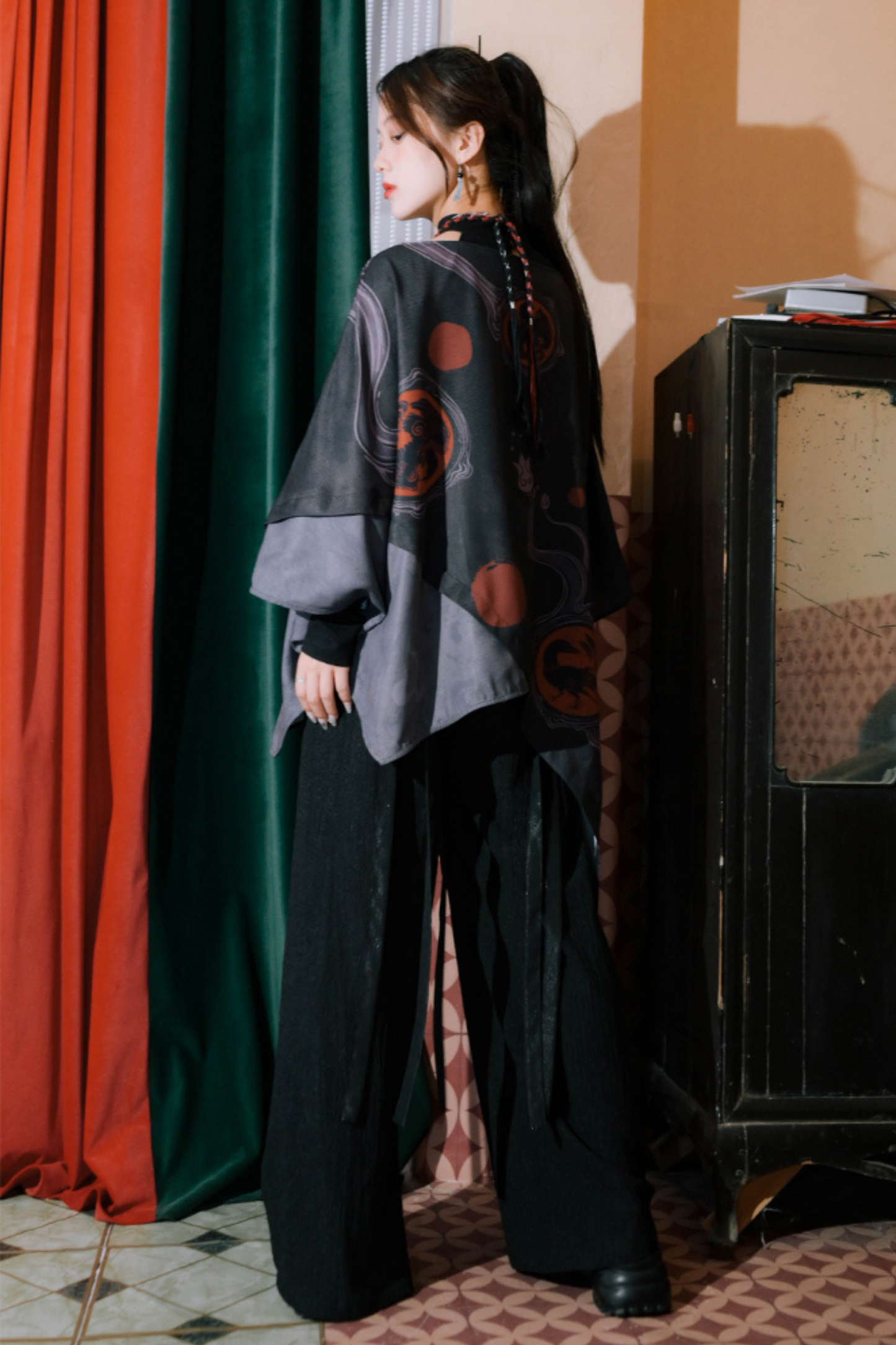 Style Mode Smock Top Cape Loose