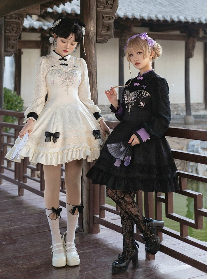 Girly Dress Bow Chinese Sweet