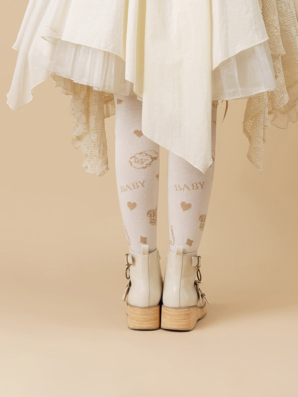 - Platforms Off-white Vintage Round Wood Sole 3 Straps Toe cm Wedge Grain Buckle 3–5