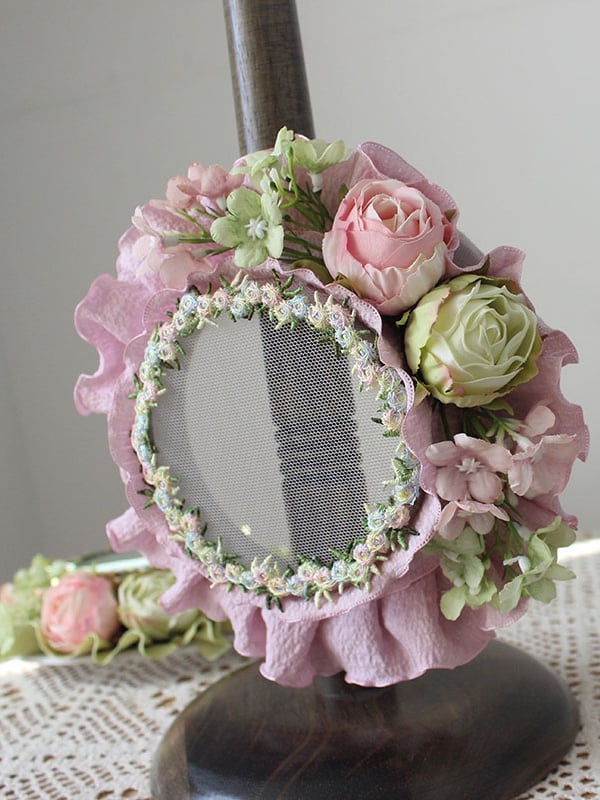 Design Hut Floral Grün/Pink Mini