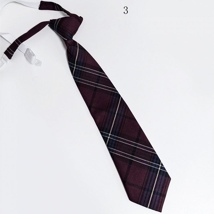 JK 4 Halsmusteroptionen Uniform Krawatte Plaid