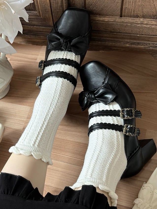 Lolita at Shoes Sweet Bow Top Black