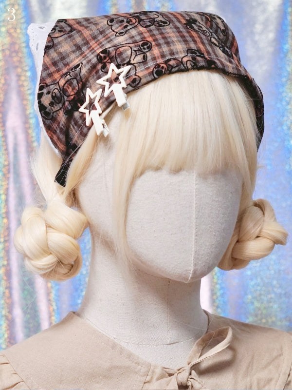 Triangular Options KC 7 Plaid Pattern Scarf