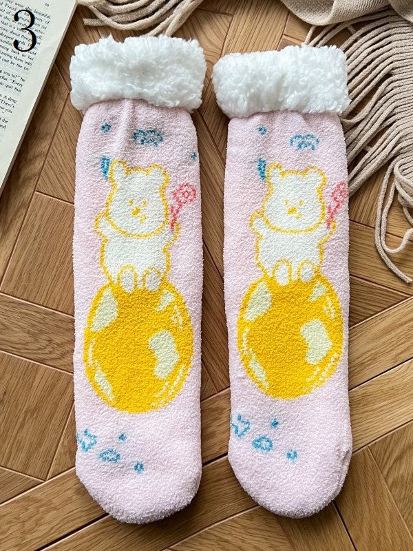 Bear Winter Socks 7 Options Cartoon