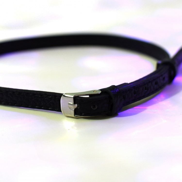 Necklace Charm Buckle Cyberpunk + Choker Black Cross