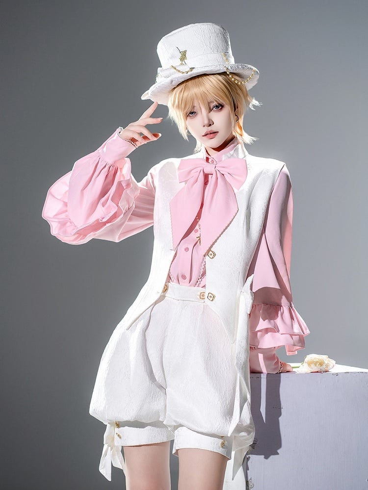 Hut Lolita Top Weiß Ouji Elegant