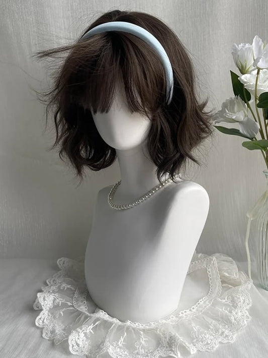 Bangs Length Wvy Wig Brown With Air 30CM