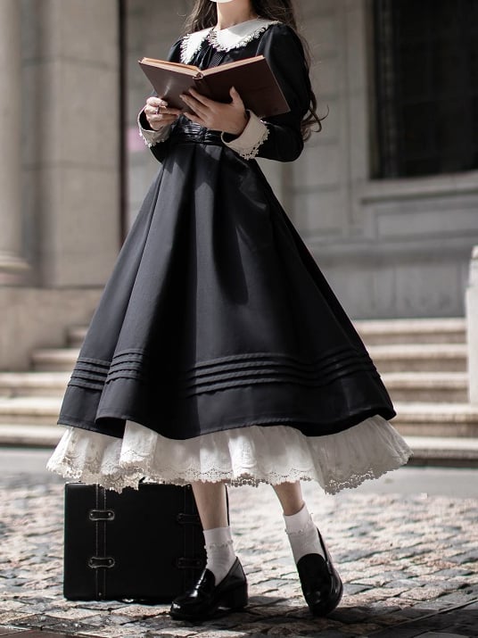 Elegant Dress Juliette Black Sleeves