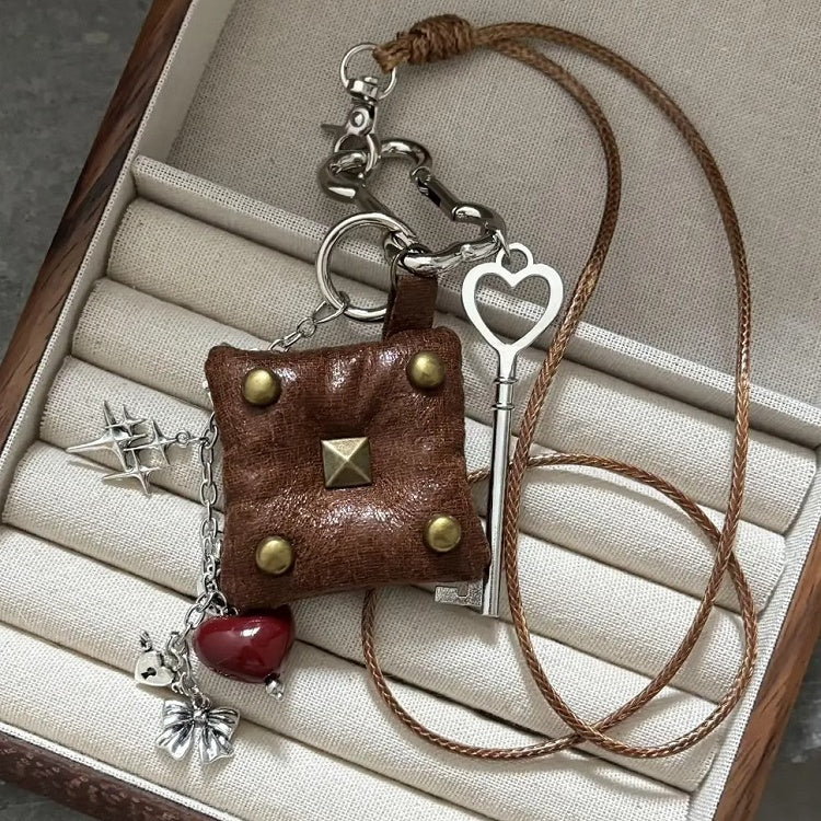 Charm Heart-shaped Key Chain Y2K