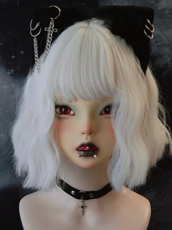 Cross Pendant Black Gothic Choker